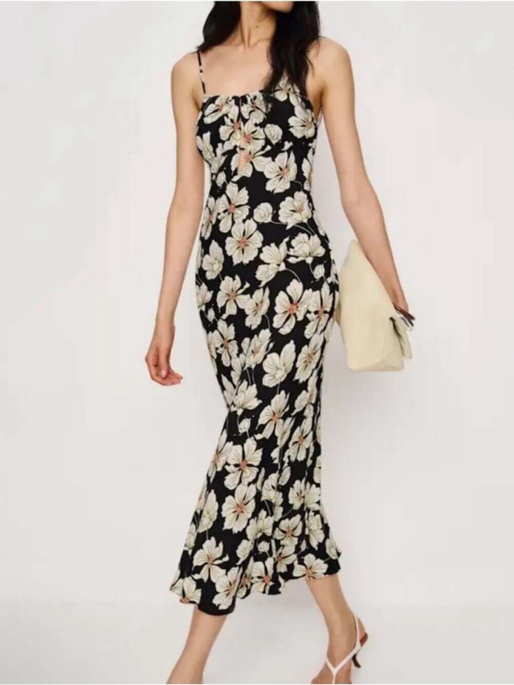 Reformation Zia Dress in Oriole XS
